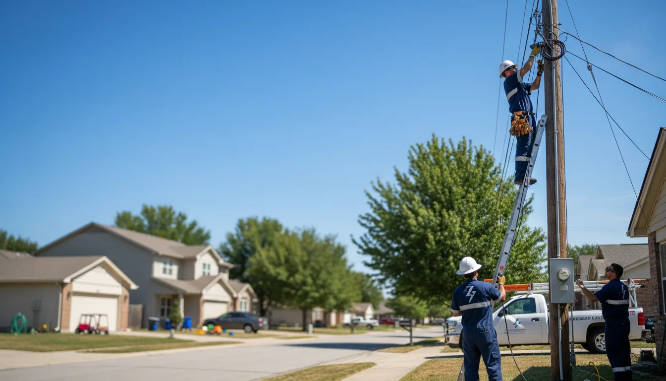 Residential electrician providing installation services in Duke, MO